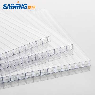 Double wall polycarbonate sheet plastic roofing for car parking roof awnings